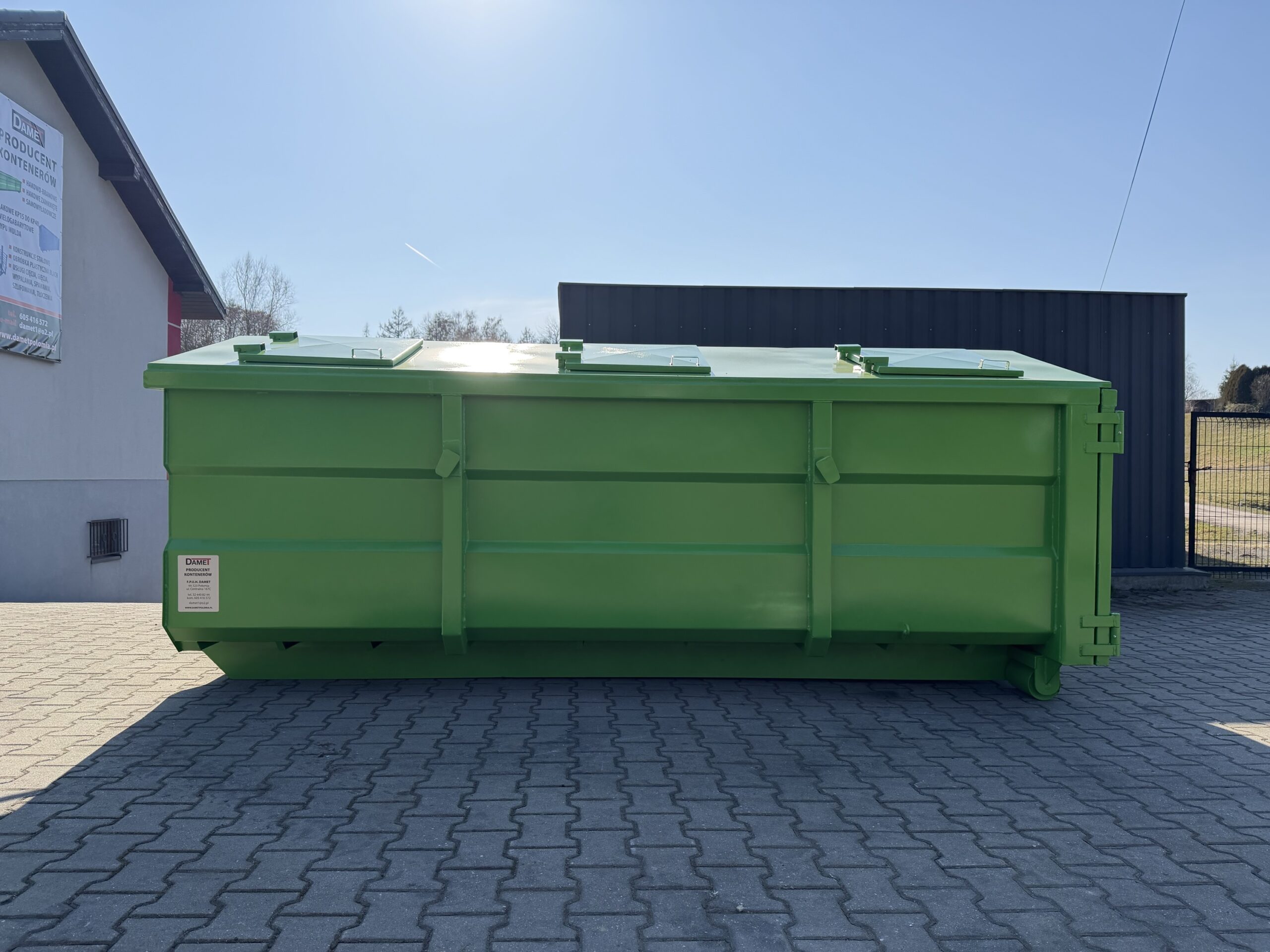 Kontener Hakowo-Bramowy KP7 z klapami - obrazek 3
