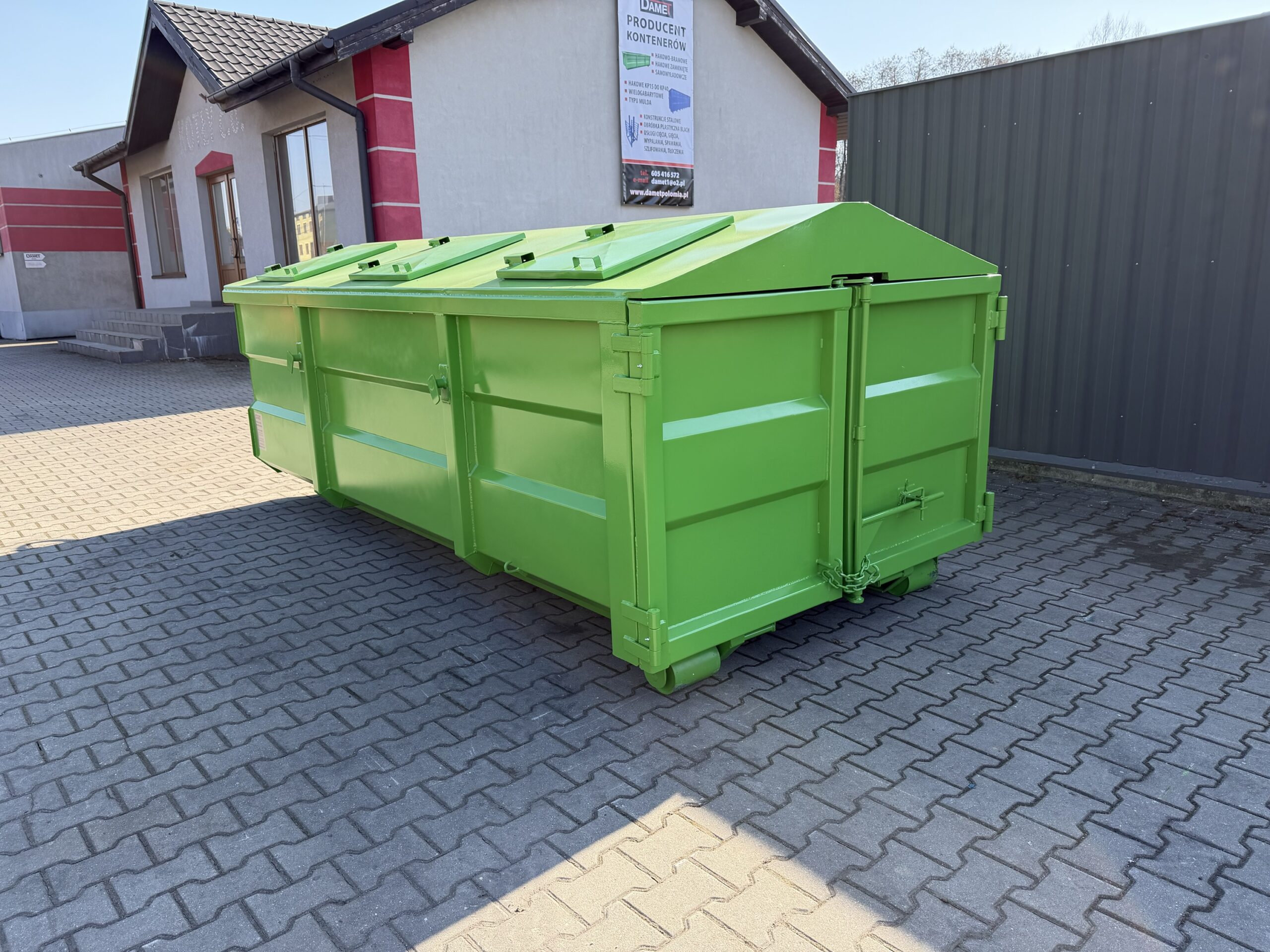 Kontener Hakowo-Bramowy KP7 z klapami - obrazek 4