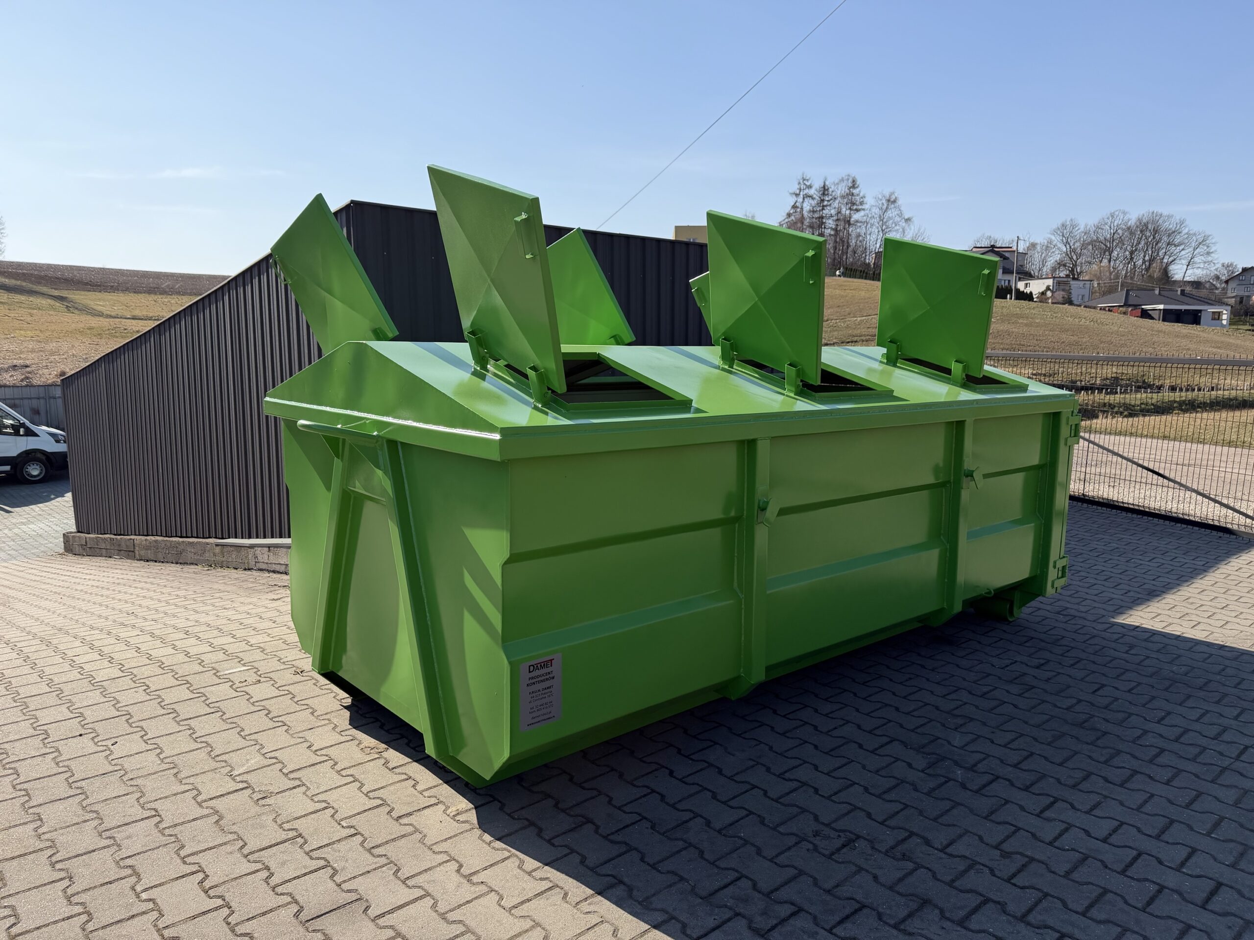 Kontener Hakowo-Bramowy KP7 z klapami - obrazek 6